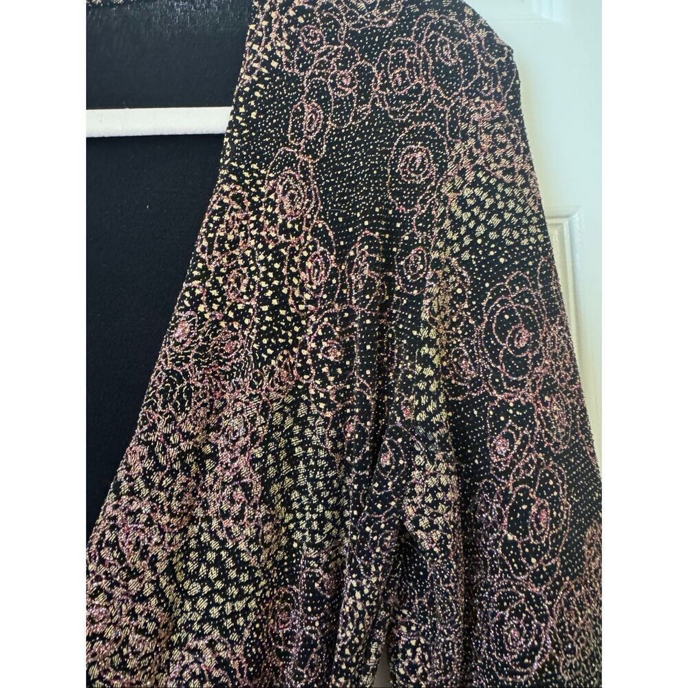 Vintage bell sleeve wrap top - Picture 7 of 8